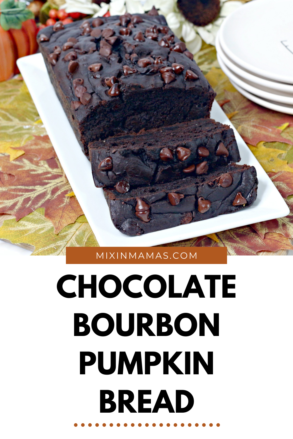 Chocolate Bourbon Pumpkin Bread