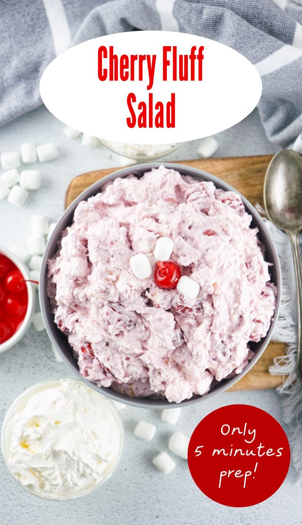 cherry fluff salad ready in 5 minutes