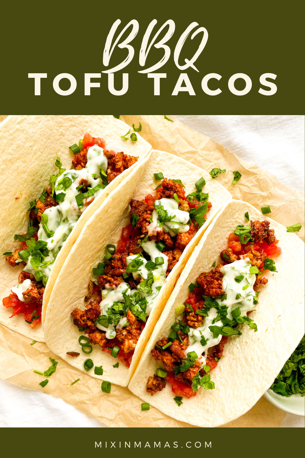 BBQ Tofu Tacos Mixin Mamas